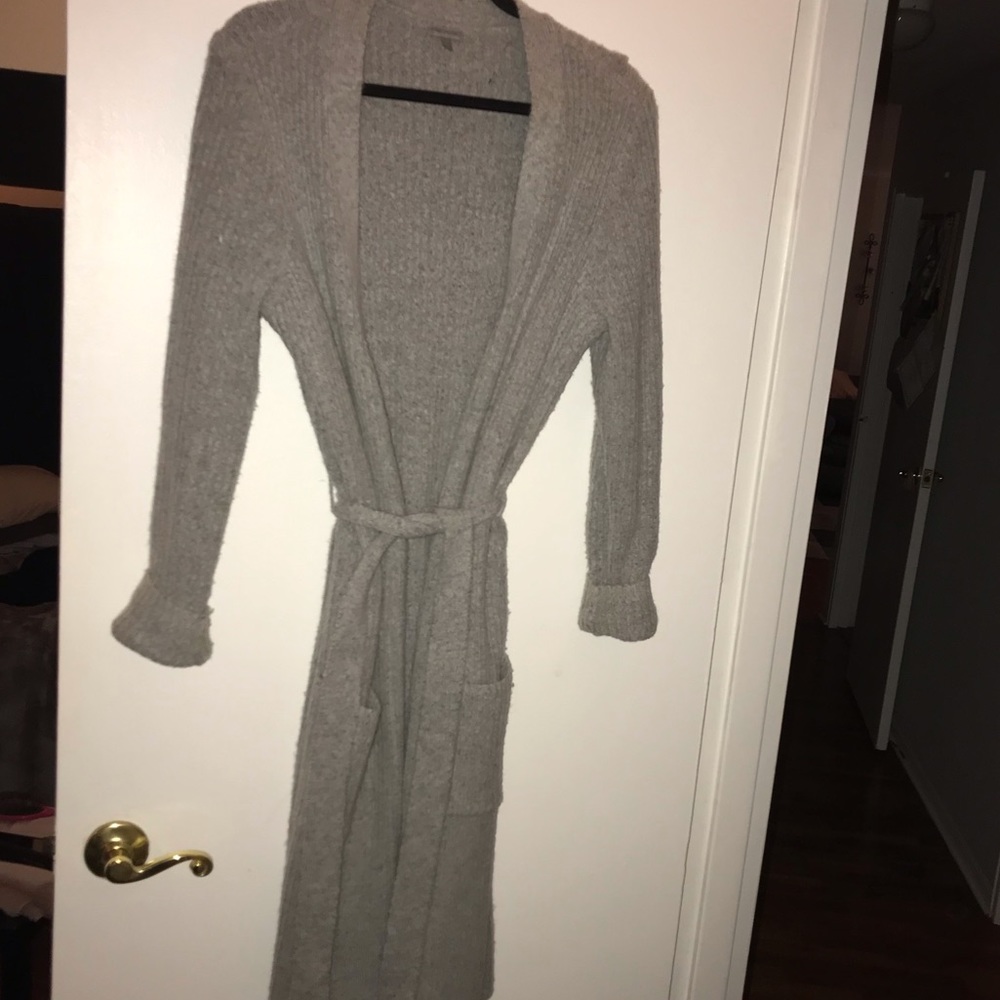Charlotte Russe Long Cardigan with Belt Tie